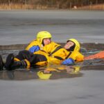 Feuerwehrübung zur Eisrettung am Wukensee in Biesenthal 40 Bernau LIVE