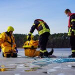 Feuerwehrübung zur Eisrettung am Wukensee in Biesenthal 52 Bernau LIVE