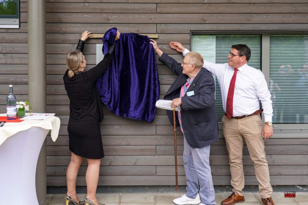 Freibad Bernau Waldfrieden - Gedenktafel erinnert an Günter Klein 11 Bernau LIVE