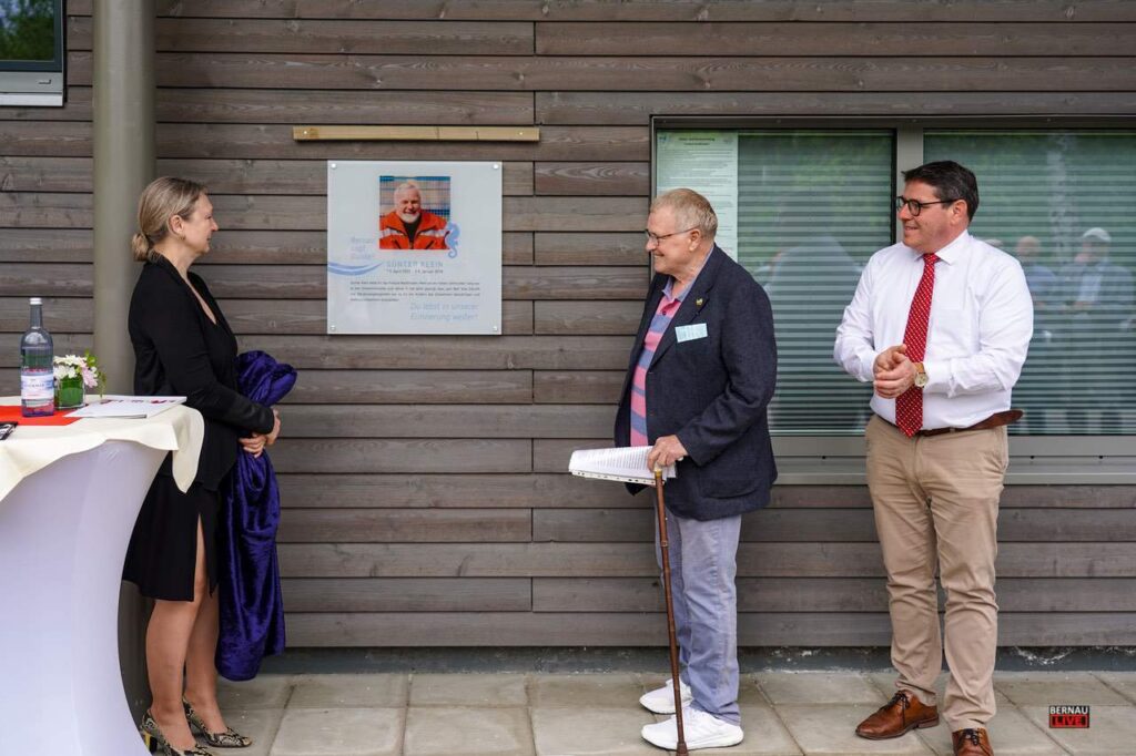 Freibad Bernau Waldfrieden - Gedenktafel erinnert an Günter Klein 10 Bernau LIVE