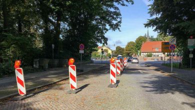 Bauarbeiten in Bernau