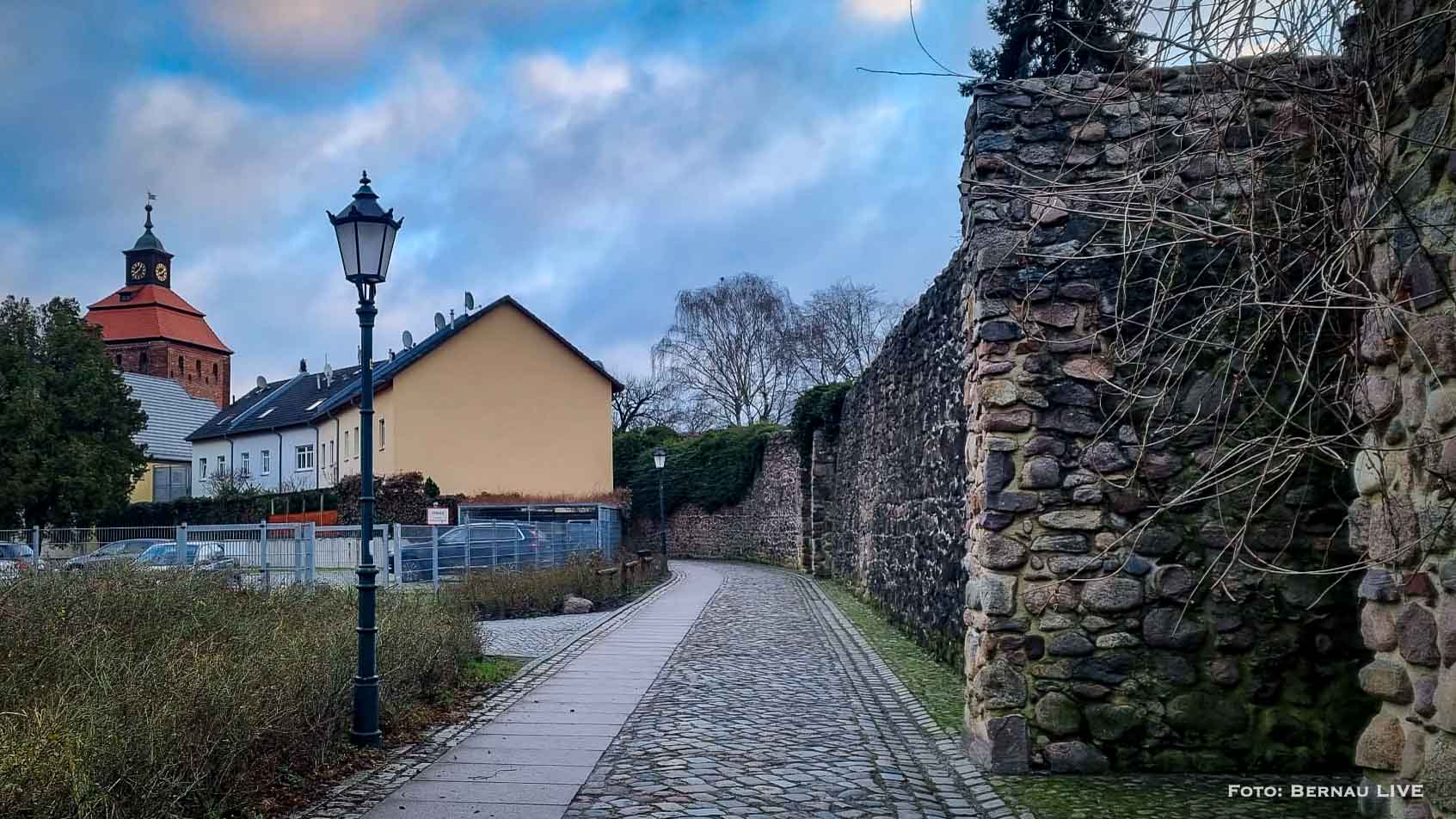 Stadtmauer Bernau Februar
