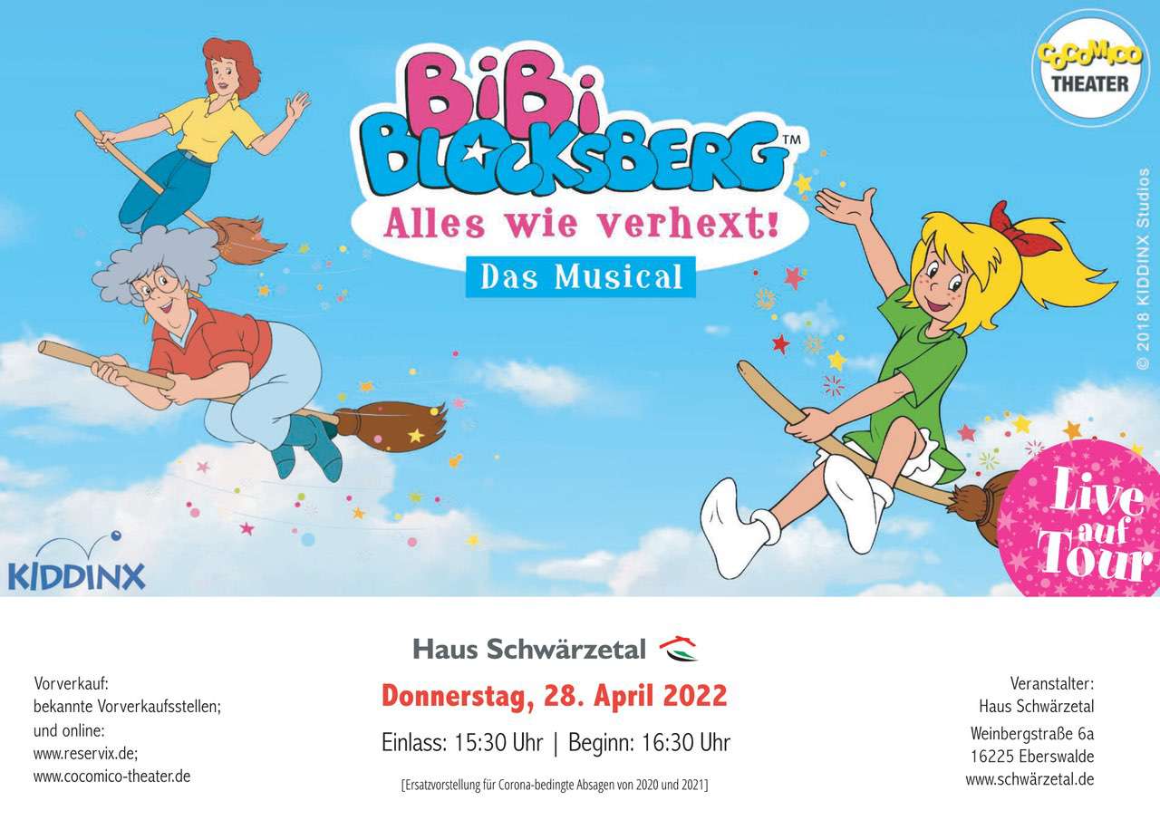 Bibi Blocksberg „alles Wie Verhext“ Das Musical Im Haus Schwärzetal