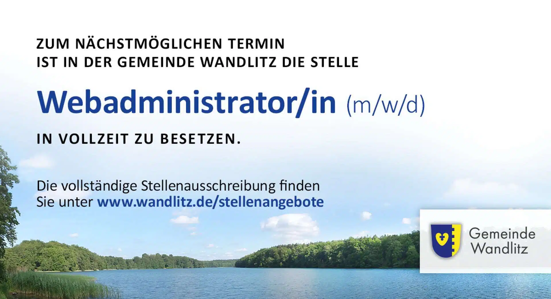 Webadministrator/in (m/w/d) in der Gemeinde Wandlitz