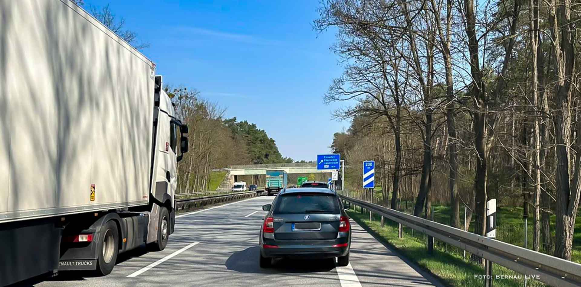 Verkehrshinweis: Stau auf der A11 zwischen Lanke und Finowfurt
