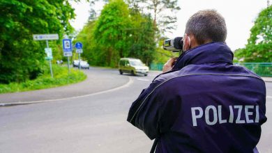 Geschwindigkeitskontrollen der Polizei am Werbellinsee