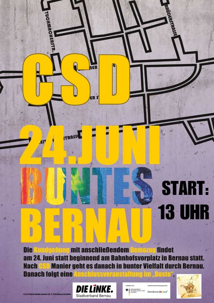 "Buntes Bernau – Queer, Fabulous and Angry": Erster CSD in Bernau
