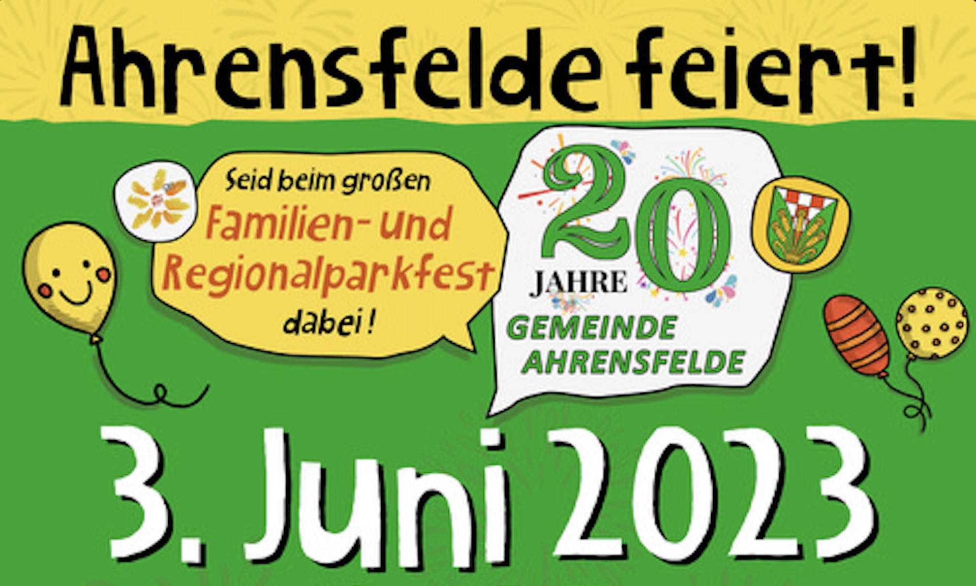 Ahrensfelde feiert Regionalparkfest 20 Jahre Ahrensfelde