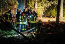 Feuerwehr löscht Waldbrand zwischen Zühlsdorf und Wandlitz