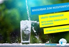 Wasserbar der Stadtwerke Bernau - Kostenloses Trinkwasser zum Hussitenfest