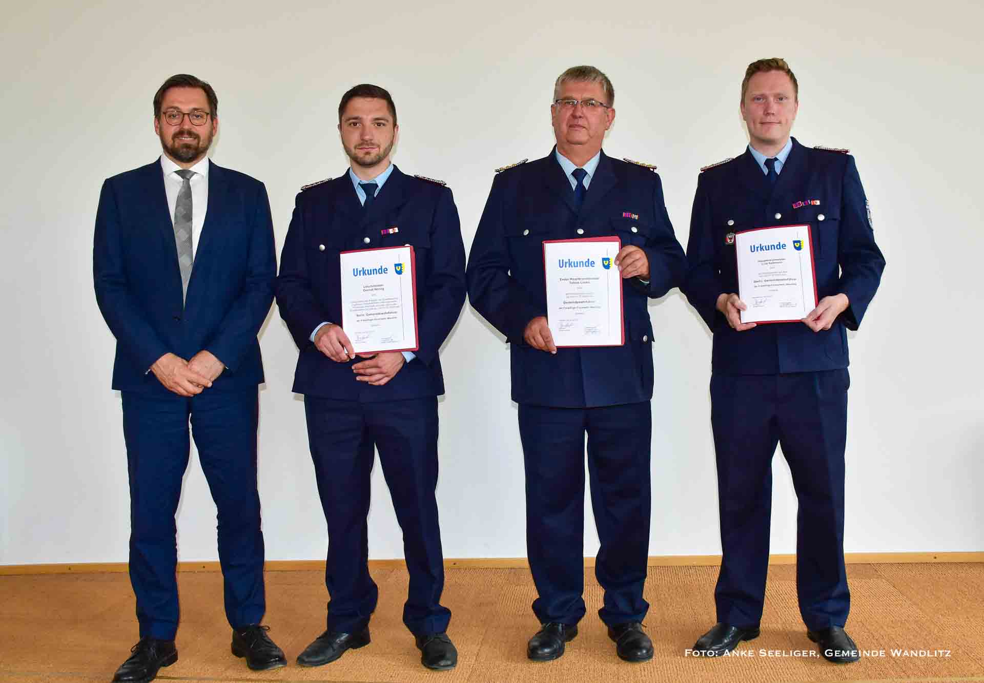 Freiwillige Feuerwehr: Neue Gemeindewehrführung in Wandlitz benannt