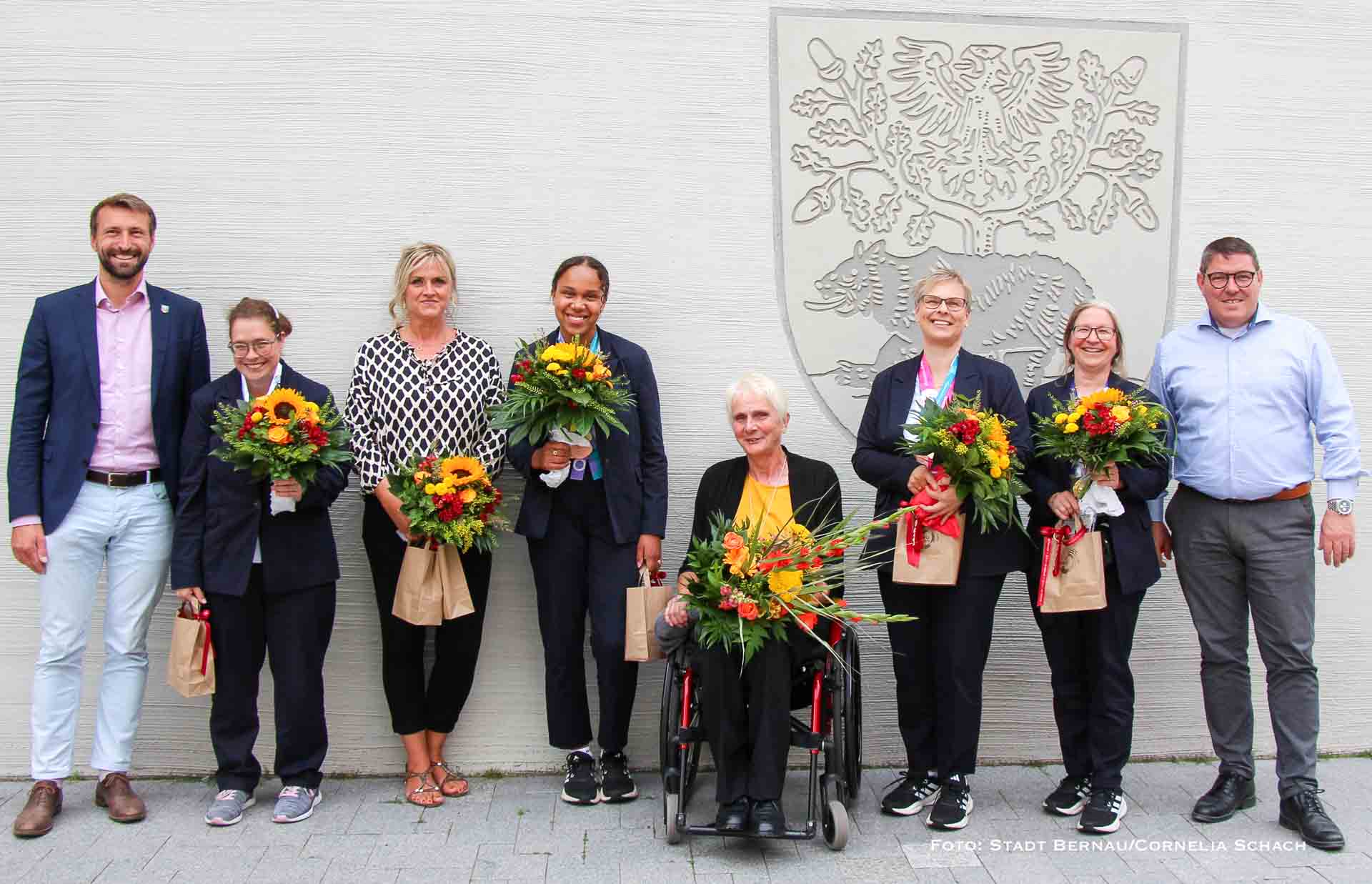 Special Olympics Athletinnen im Rathaus Bernau geehrt