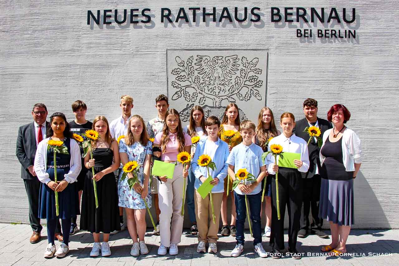 Ehrungen für 14 Bernauer Schülerinnen und Schüler – Glückwunsch!