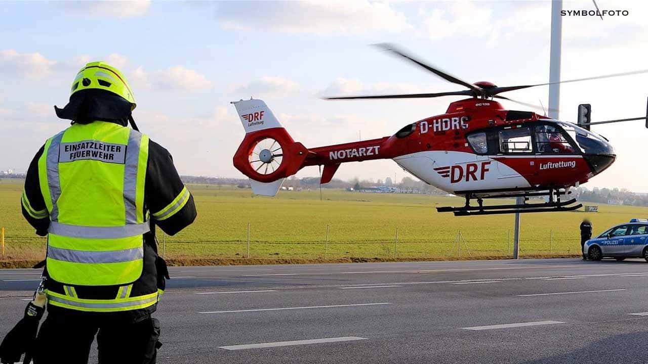 Dreieck Barnim: Motorradfahrer nach Unfall schwer verletzt