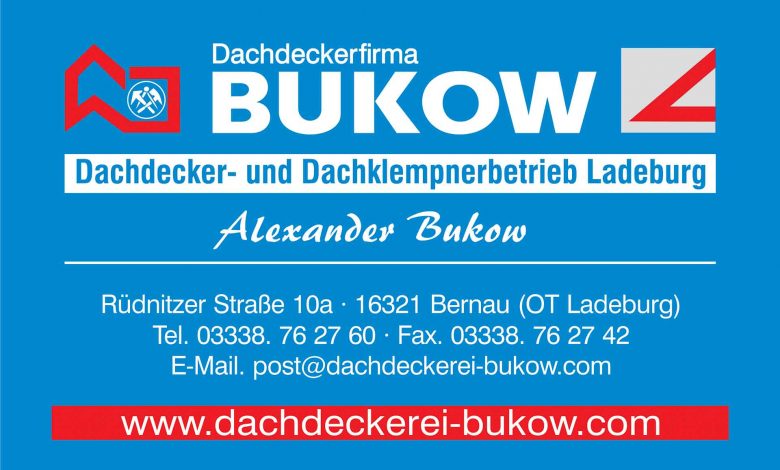 Dachdeckerfirma BUKOW - Dachdecker / Zimmermann (m/w/d) in Bernau