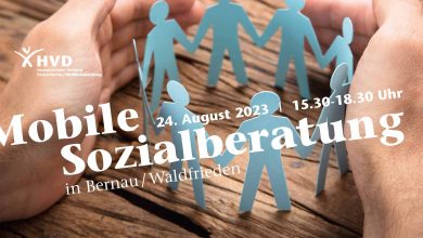 Kostenfreie soziale Beratung in Bernau Waldfrieden am 24. August 2023