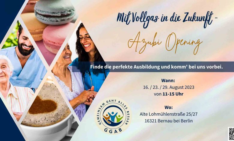 Einladung zum „Azubi Opening“ bei der GGAB in Bernau