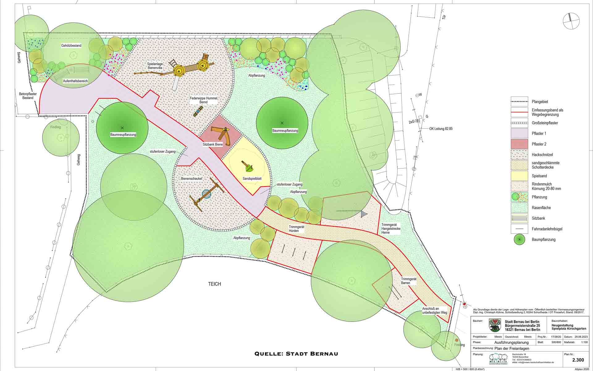Kirschgarten Plan der Freianlagen Mewis Landschaftsarchitekten 2