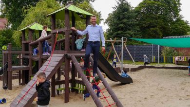 Panketal: Neue Spiel-Möglichkeit für kleine Spatzen in Schwanebeck