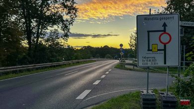 Wandlitzer Chaussee in Bernau am 10.08.23 teilweise gesperrt