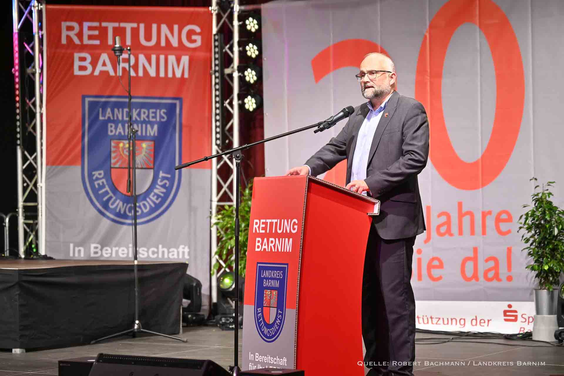 20 Jahre Rettungsdienst Landkreis Barnim GmbH - in Eberswalde wurde gefeiert