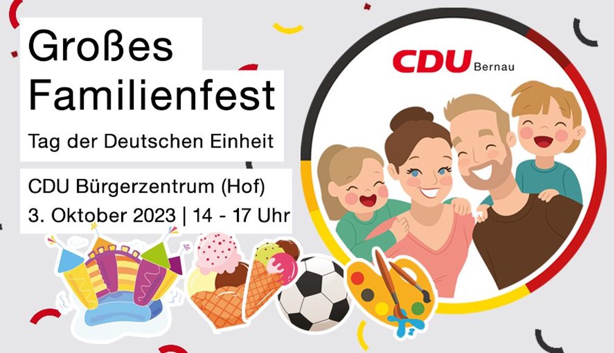 Familienfest der Bernau CDU zum Tag der Deutschen Einheit