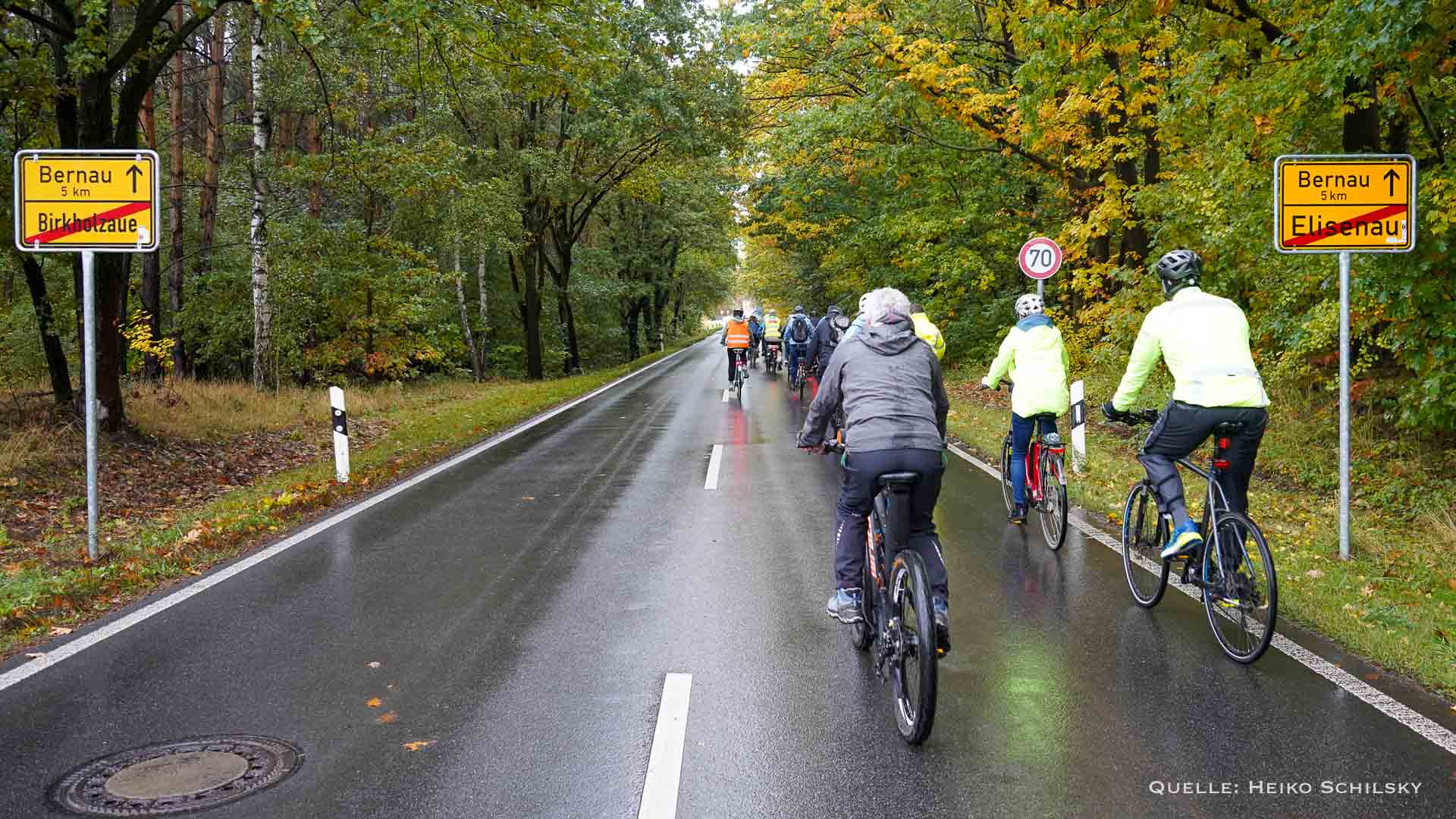Fahrraddemo für einen sicheren Radweg zwischen Bernau und Blumberg