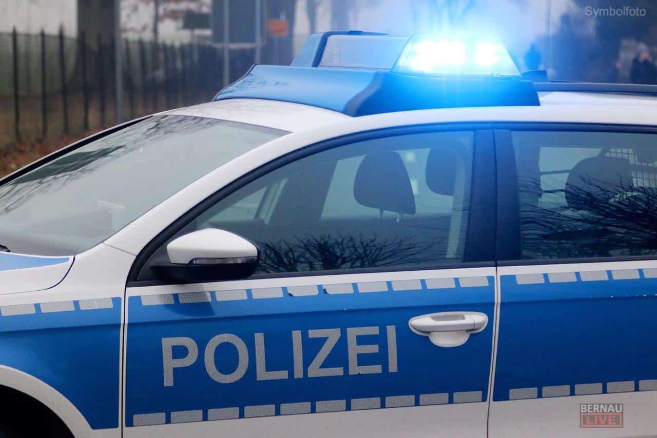 Meldungen der Polizei vom Wochenende aus und um Bernau