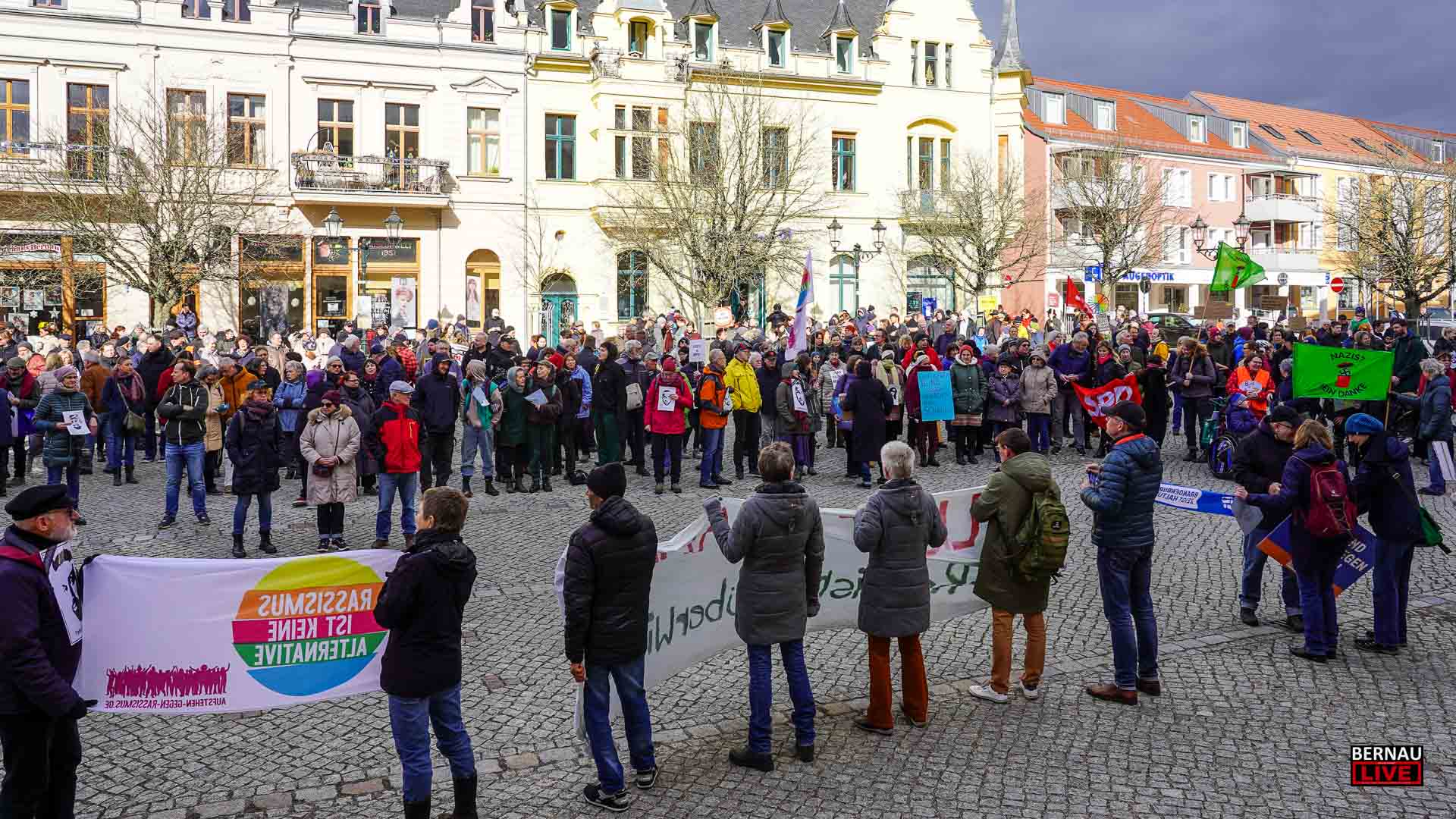 Knapp 600 Teilnehmer bei Kundgebungen in Bernau