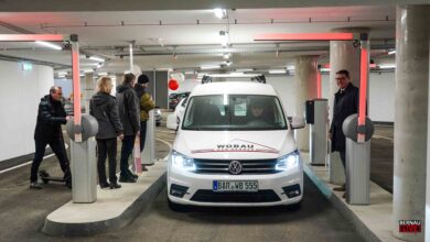 Teileröffnung des neuen Parkhauses am Ladeburger Dreieck in Bernau