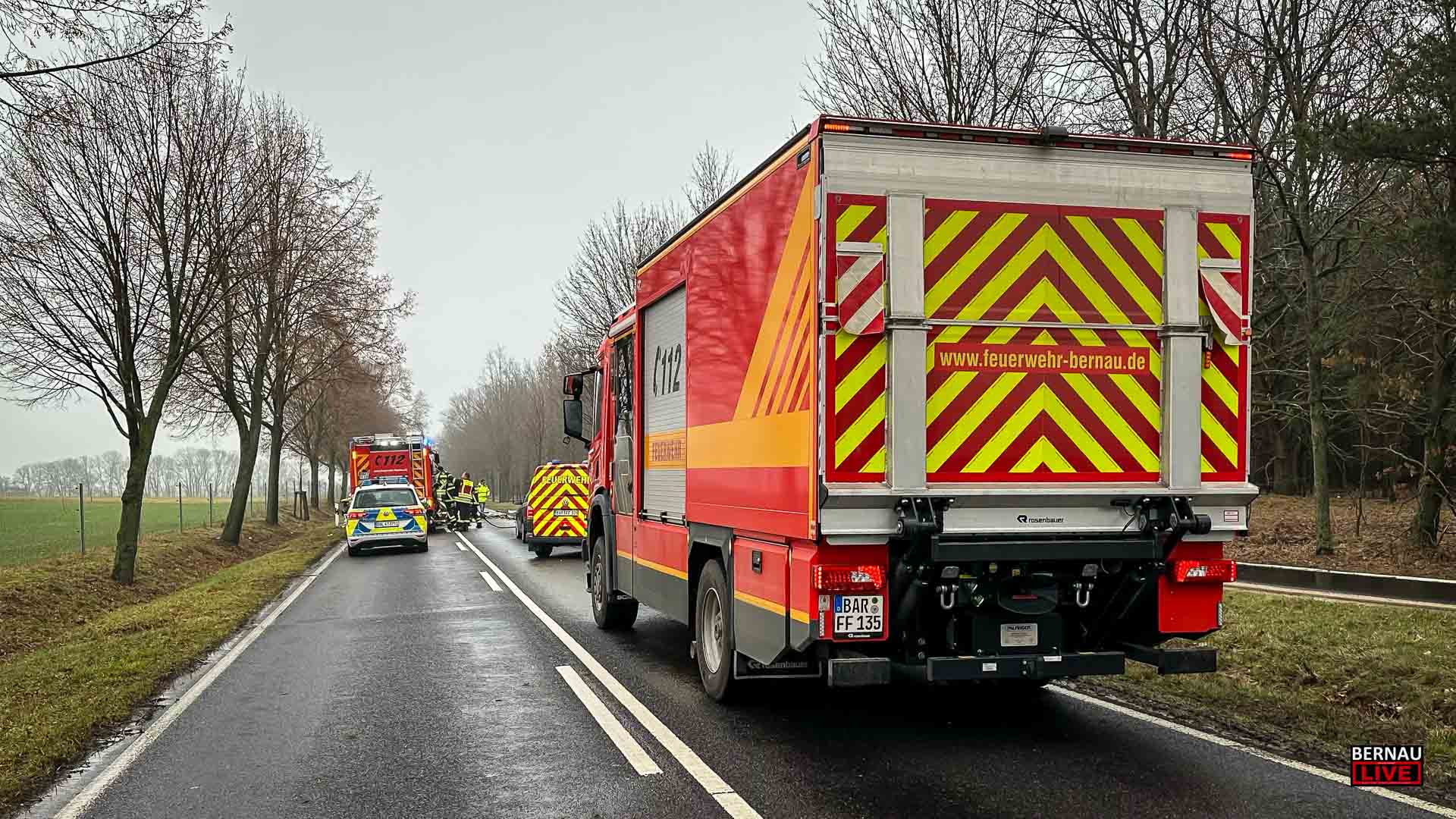 Weitere Person nach schwerem Verkehrsunfall in Bernau verstorben