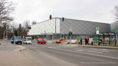 Ampelanlage Ladeburger Chaussee in Bernau