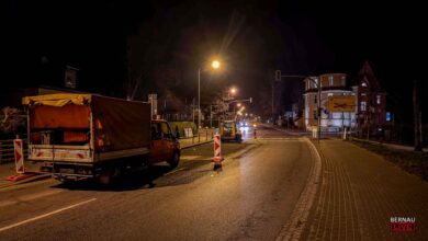 Nächtliche Bauarbeiten in unserer Stadt Bernau