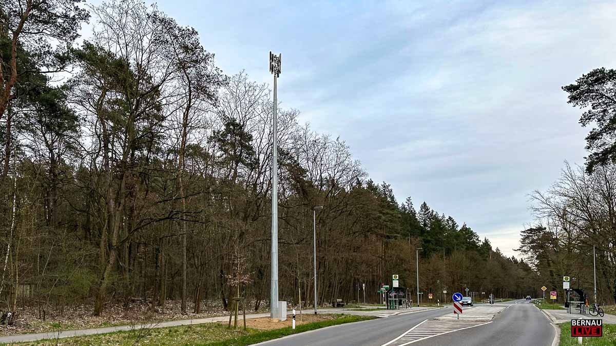 Elektronische Warnsirene in Bernau Waldfrieden aufgestellt und getestet