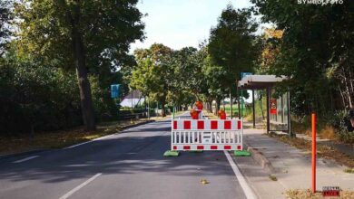 Straßenbauarbeiten und Sperrungen im Bernauer Ortsteil Schönow