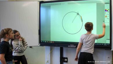 Städtische Schulen in Bernau vollständig mit modernen Tafeln ausgestattet