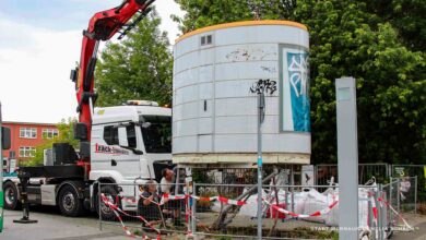 Altes WC am Bahnhof Bernau abgebaut - Neues in Planung