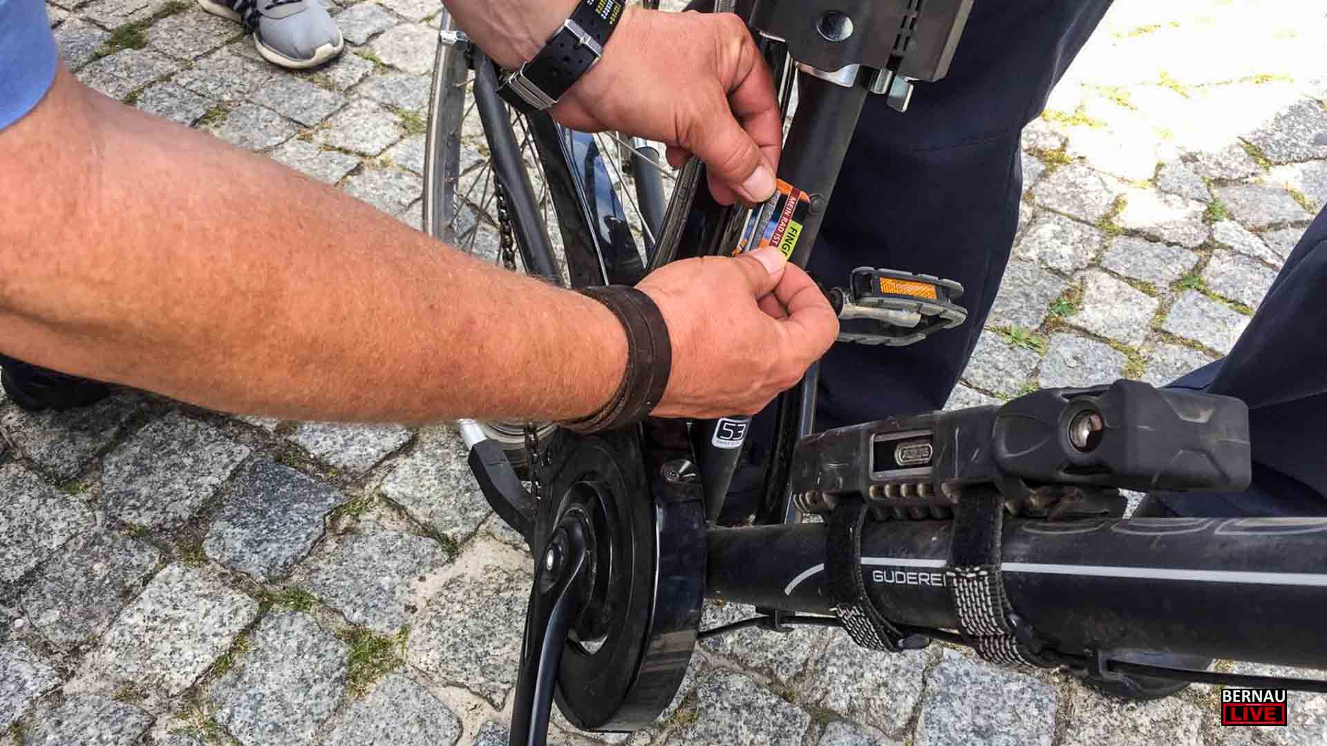 Prävention und Fahrradcodierung der Barnimer Polizei in Zepernick