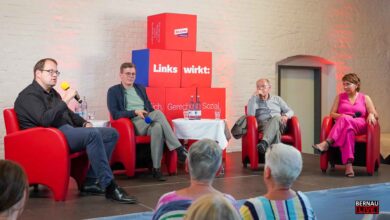 Sören Pellmann und Polit-Urgestein Gregor Gysi zu Gast im Ofenhaus Bernau
