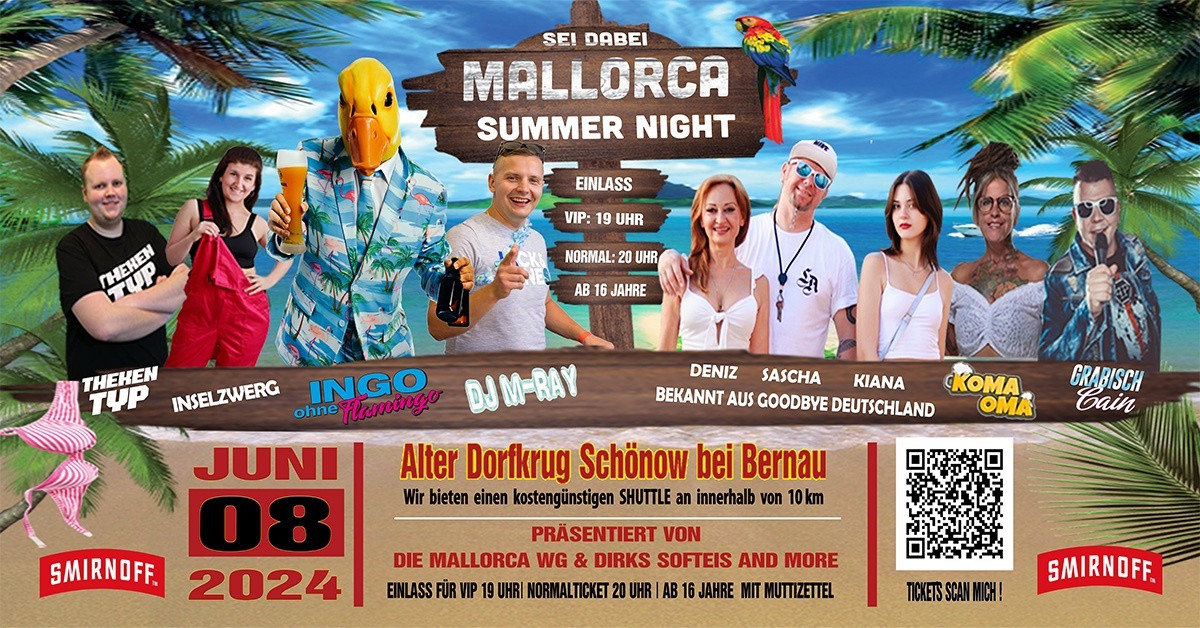Mallorca Summer-Night Party im Alten Dorfkrug Schönow