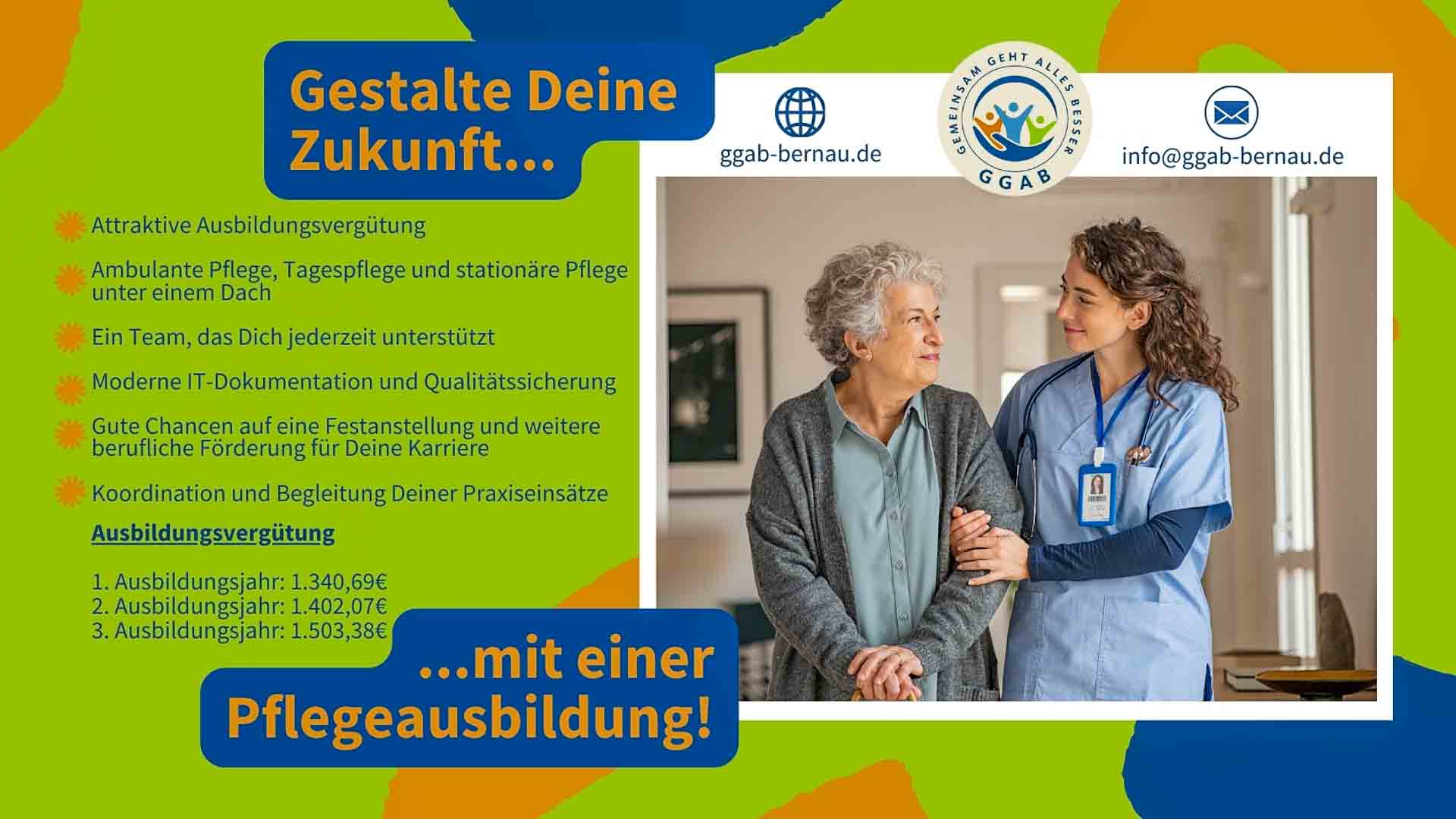 Deine Pflegeausbildung bei der GGAB in Bernau