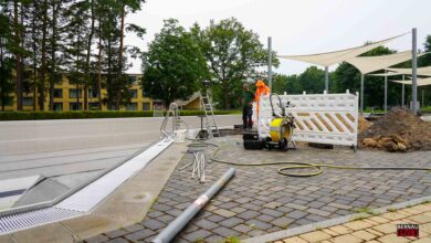 Freibad Waldfrieden - noch immer wird nach undichter Stelle gesucht