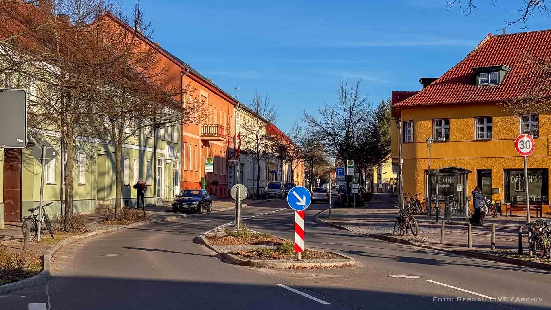 Straßenbauarbeiten in der Ortsdurchfahrt Biesenthal