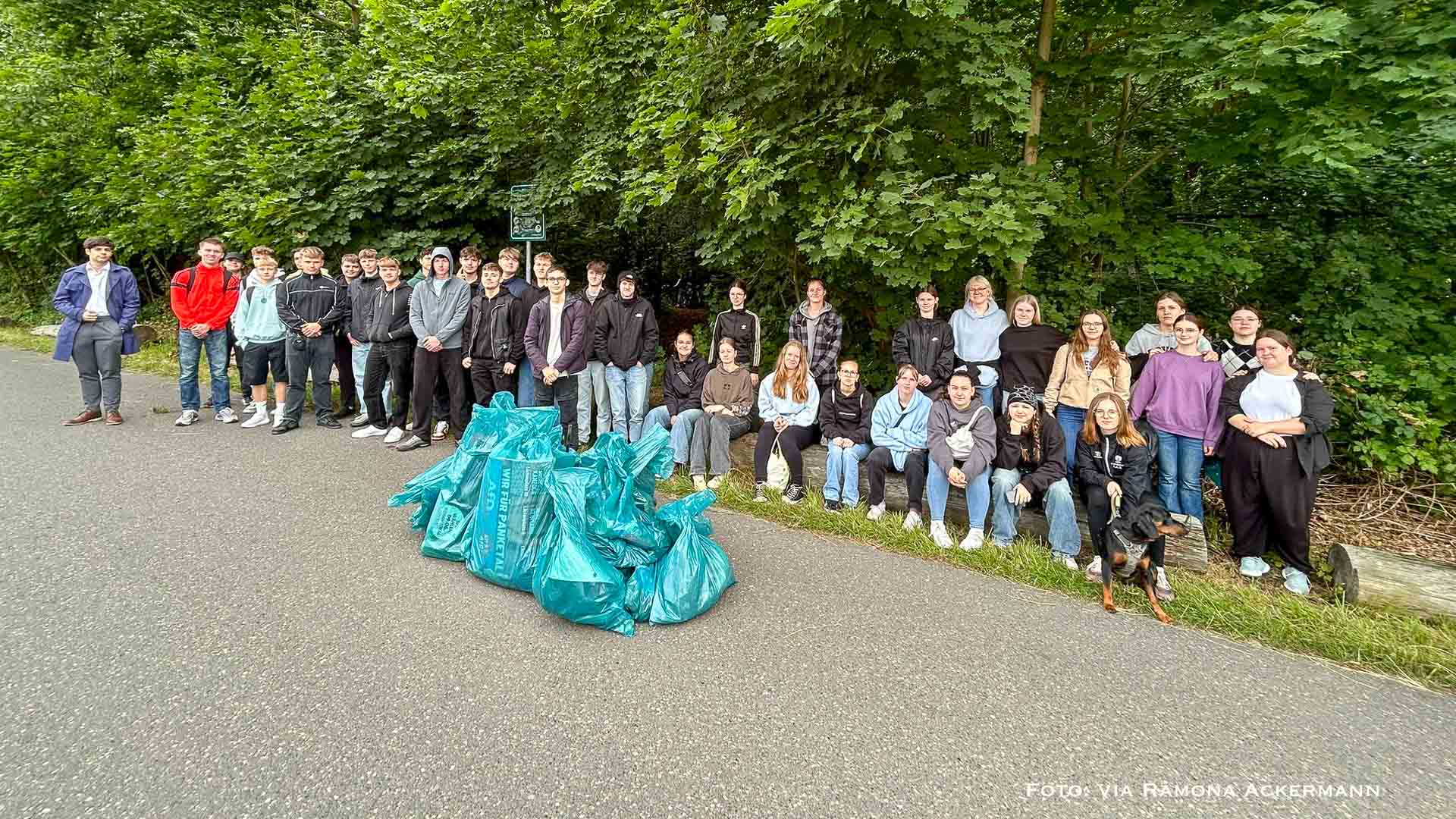 Panketal: Schüler sammeln Müll zum Cleanup Day - Danke!