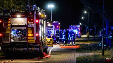 Lindenberg: Brennender Holzstapel sorgte für Großeinsatz der Feuerwehren