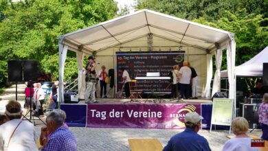 Voller Stadtpark zum Tag der Vereine in Bernau