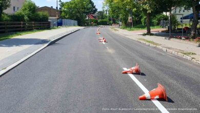 Bernau: Bauarbeiten Heinersdorfer Straße eine Woche früher fertig