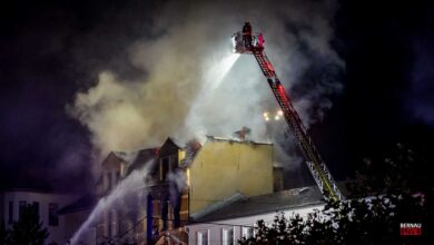 Brand in Eberswalde: Eine leblose Person und Kind vermisst
