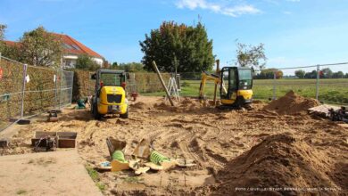 Neubau des Spielplatzes am Polluxring in Bernau gestartet