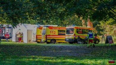 Katastrophenschutzübung des Landkreis Barnim am heutigen Samstag